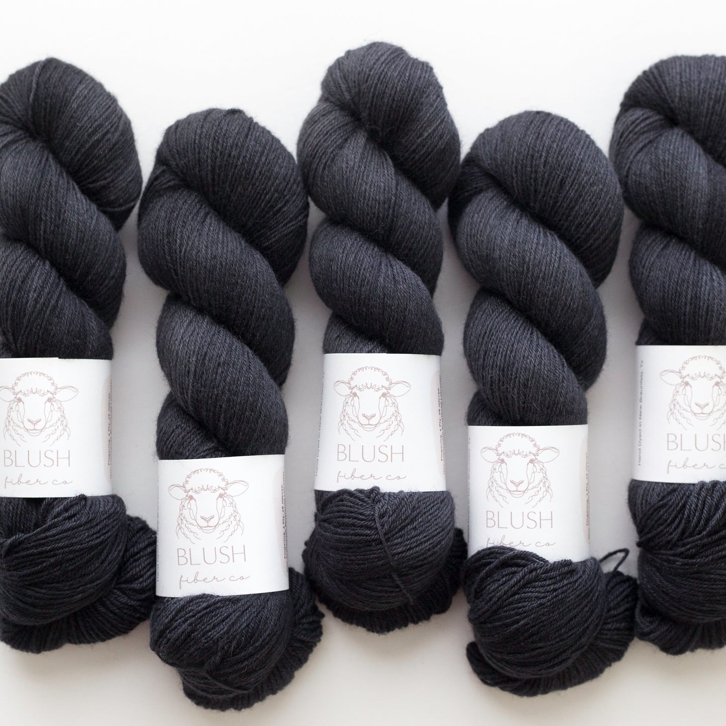 Charcoal Fingering Weight Non-Superwash BFL