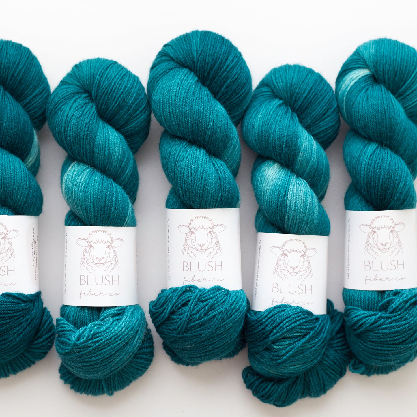Largo Teal Fingering Weight Non-Superwash BFL