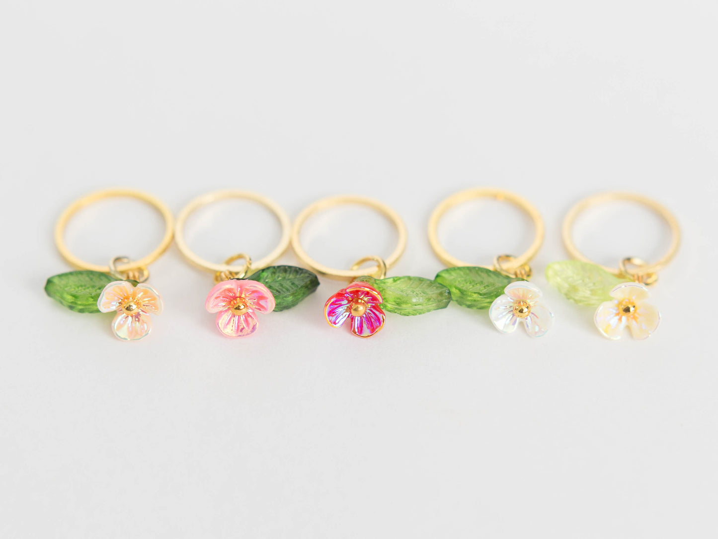 Pansy Stitch Markers