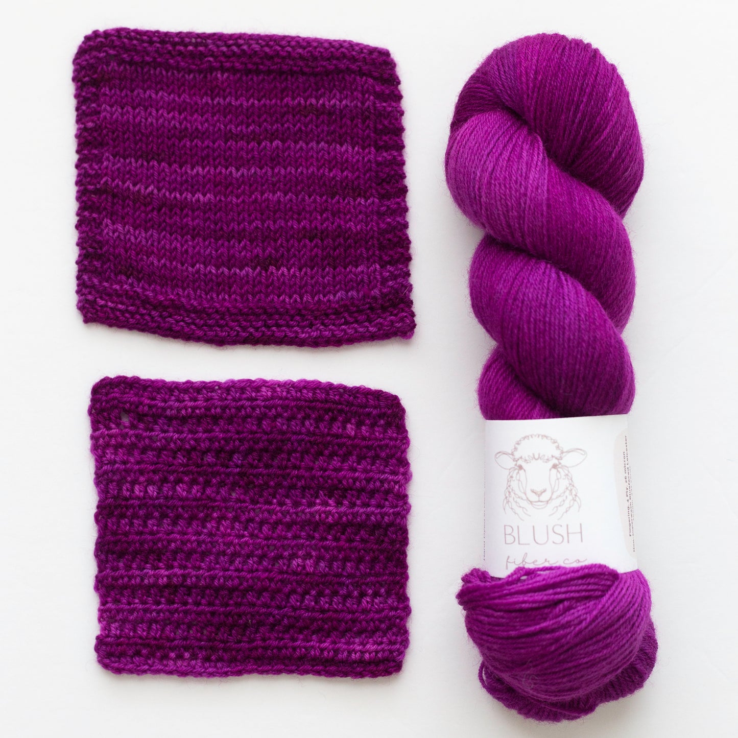 Fushia Fingering Weight Non-Superwash BFL