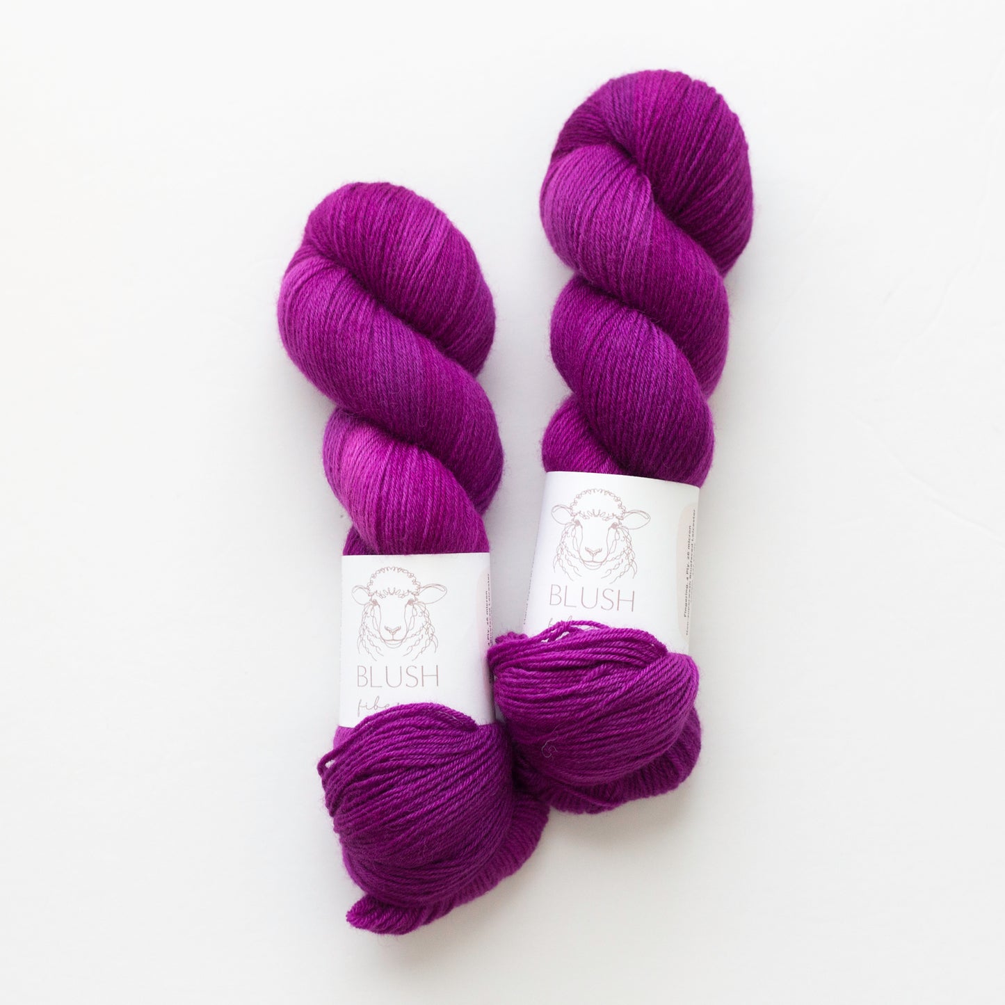 Fushia Fingering Weight Non-Superwash BFL