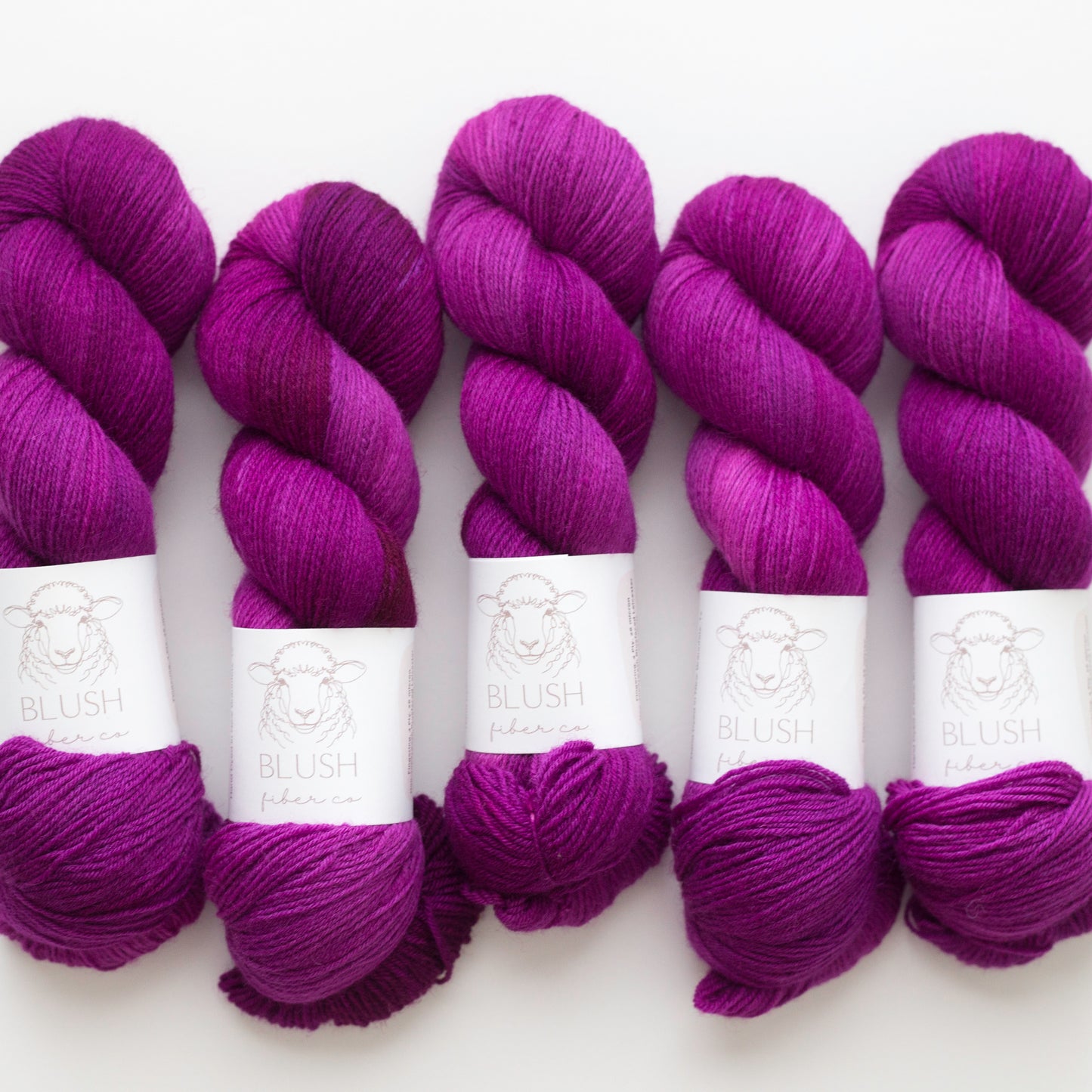 Fushia Fingering Weight Non-Superwash BFL