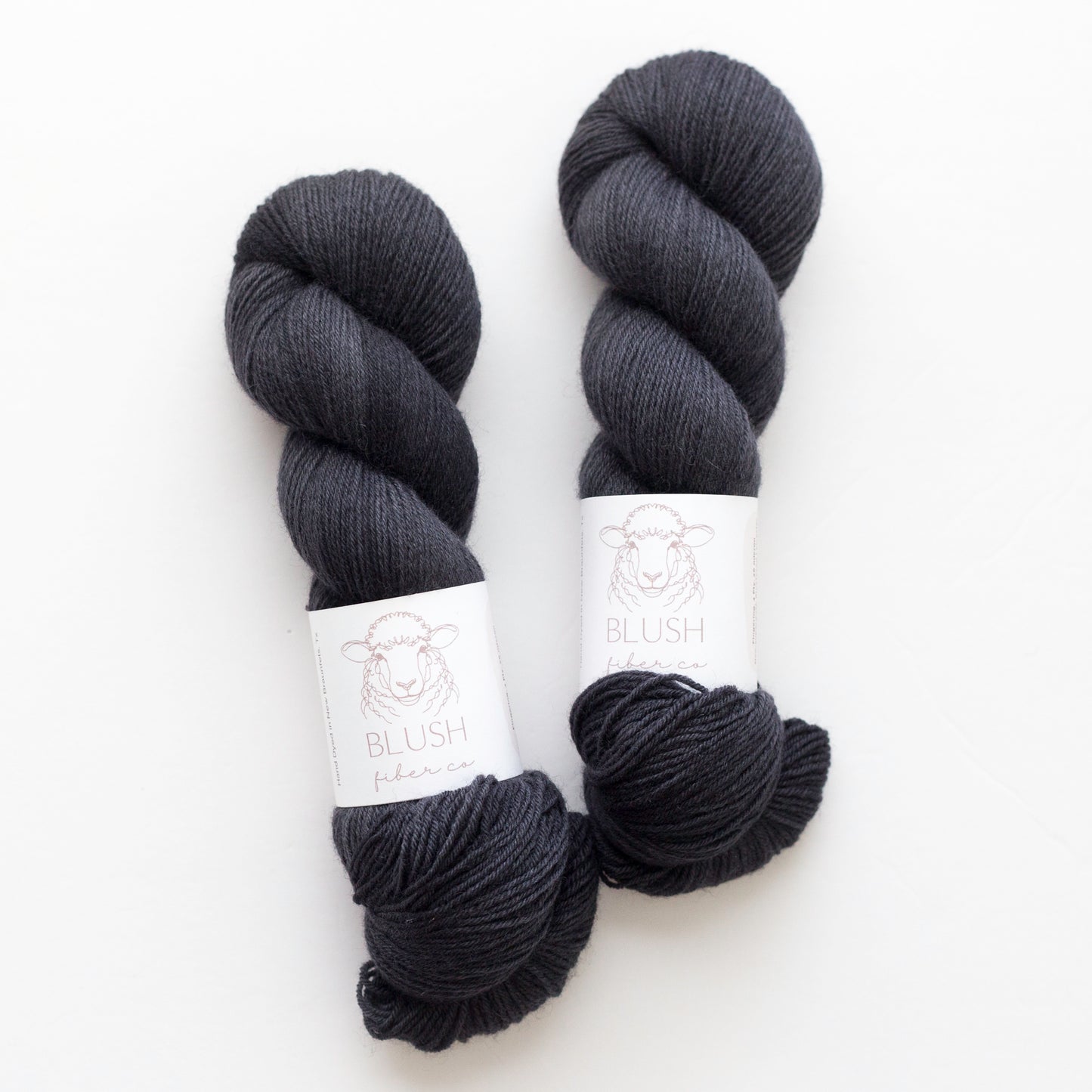 Charcoal Fingering Weight Non-Superwash BFL