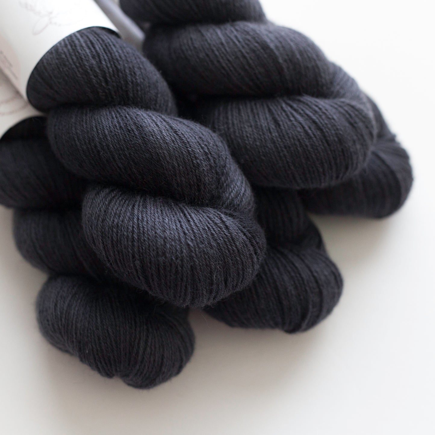 Charcoal Fingering Weight Non-Superwash BFL