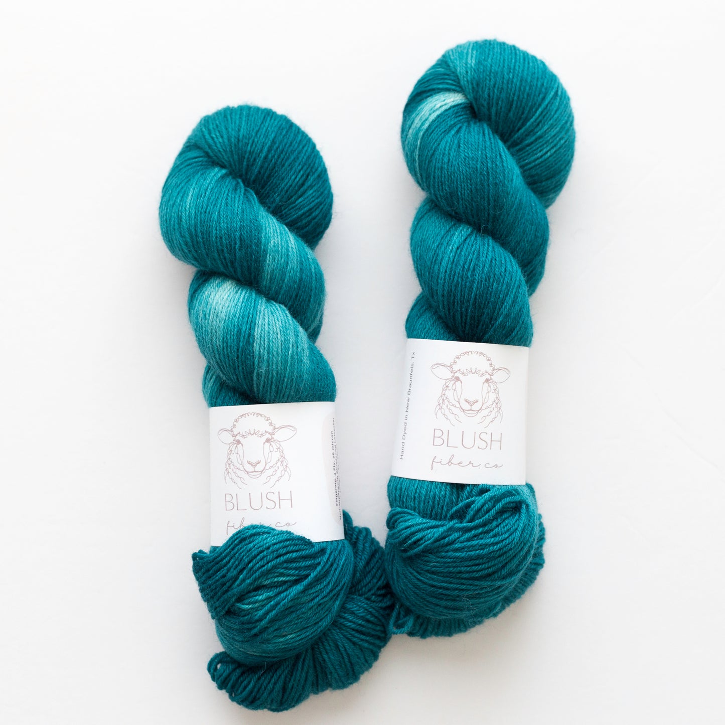 Largo Teal Fingering Weight Non-Superwash BFL
