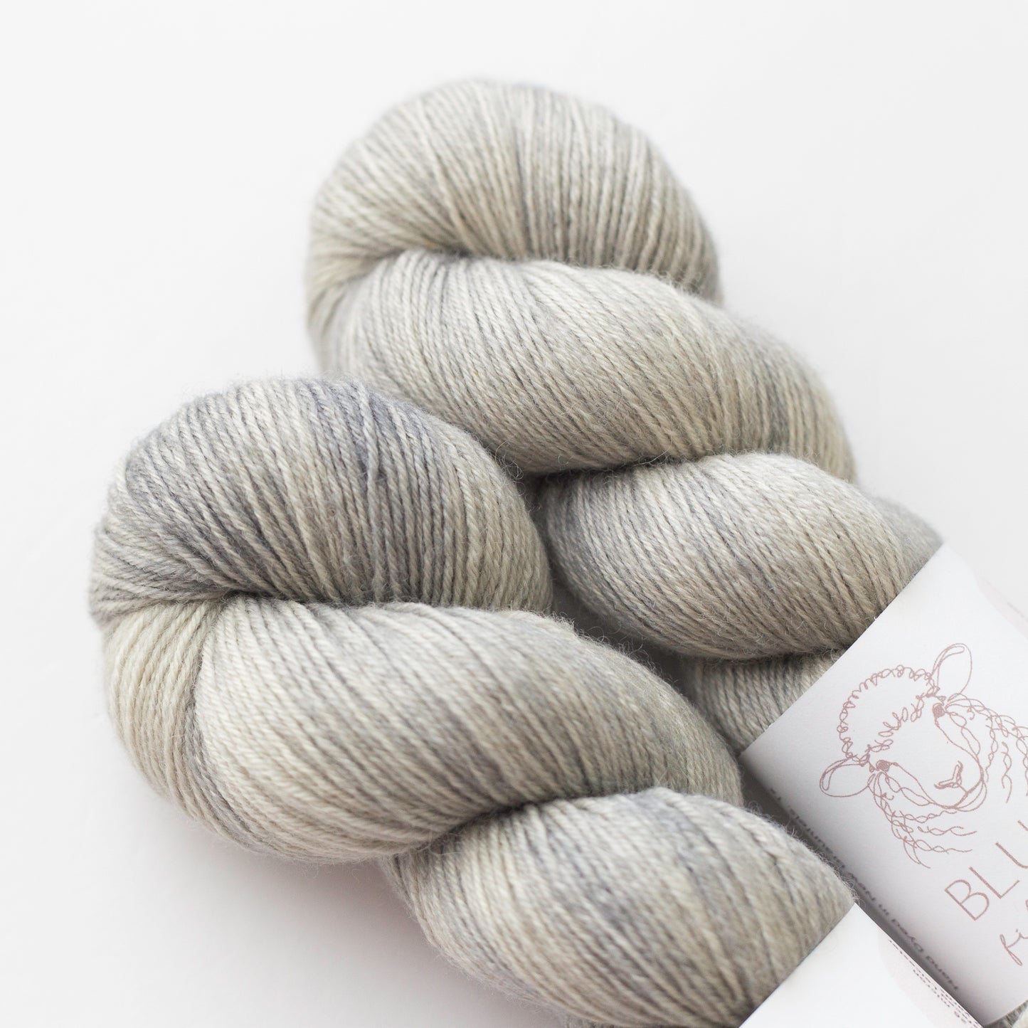 Silver Satin Fingering Weight Non-Superwash BFL