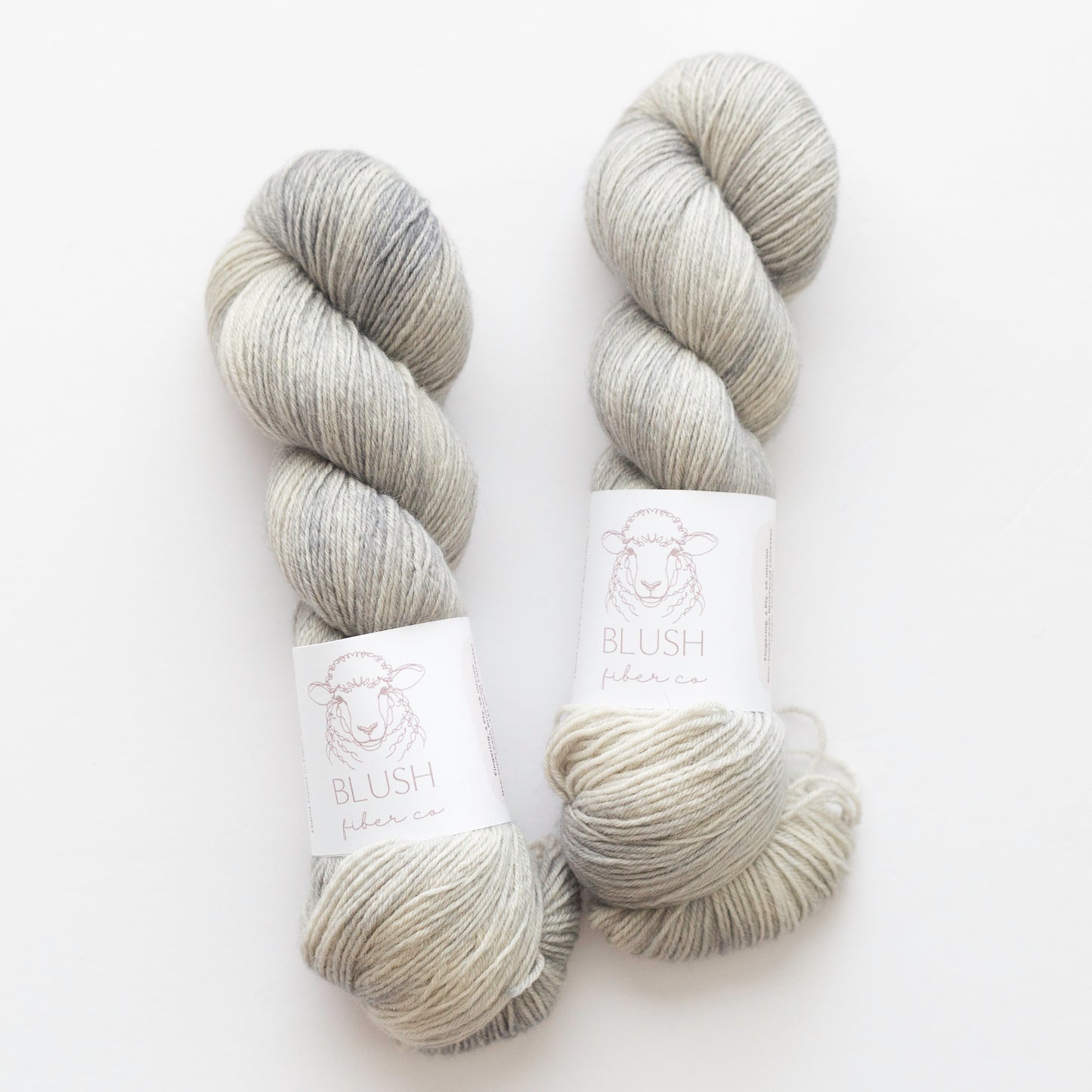 Silver Satin Fingering Weight Non-Superwash BFL