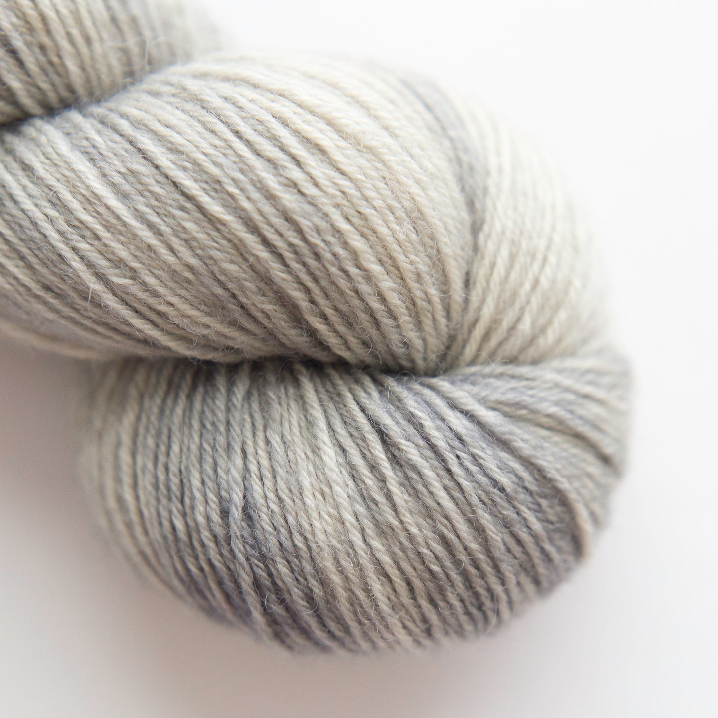 Silver Satin Fingering Weight Non-Superwash BFL