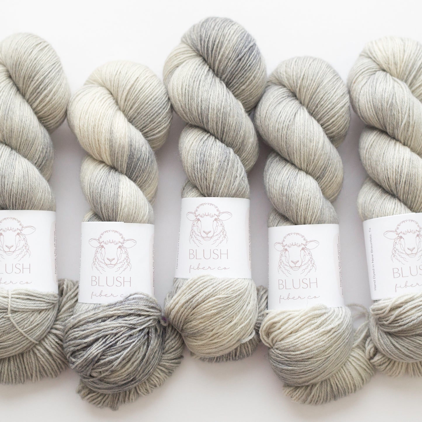 Silver Satin Fingering Weight Non-Superwash BFL