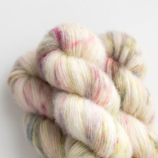 First Bloom Sport Weight Hand Dyed Fluffy Baby Alpaca Cotton Yarn