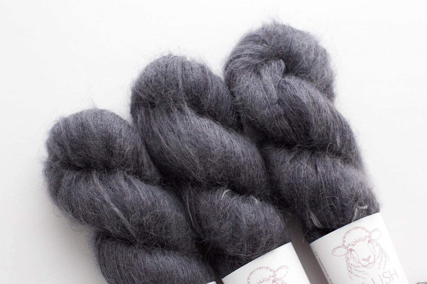 Charcoal Mohair Silk