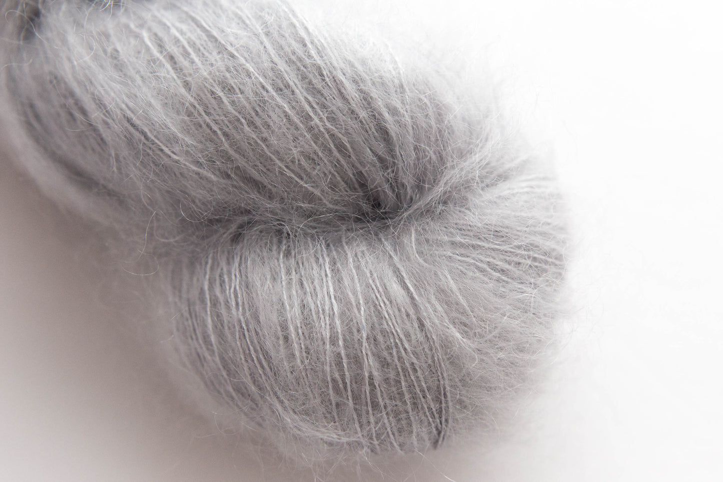 Silver Gray Mohair Silk