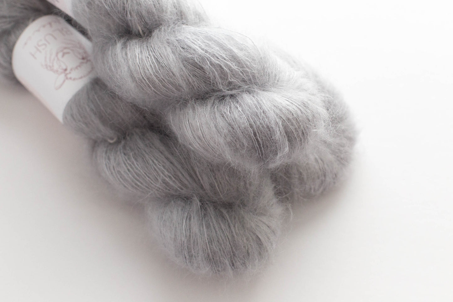 Silver Gray Mohair Silk